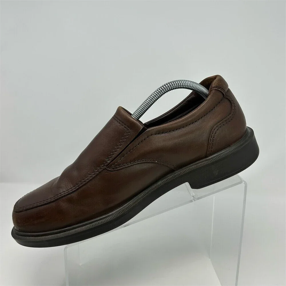 SAS Diplomat Men's Brown Slip-On Loafers Apron Toe Comfort Dress Shoes Size 10.5
